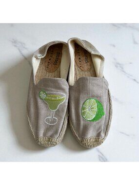 SOLUDOS x Lucy Mail Margaritas Lime Espadrilles Flats Size 6